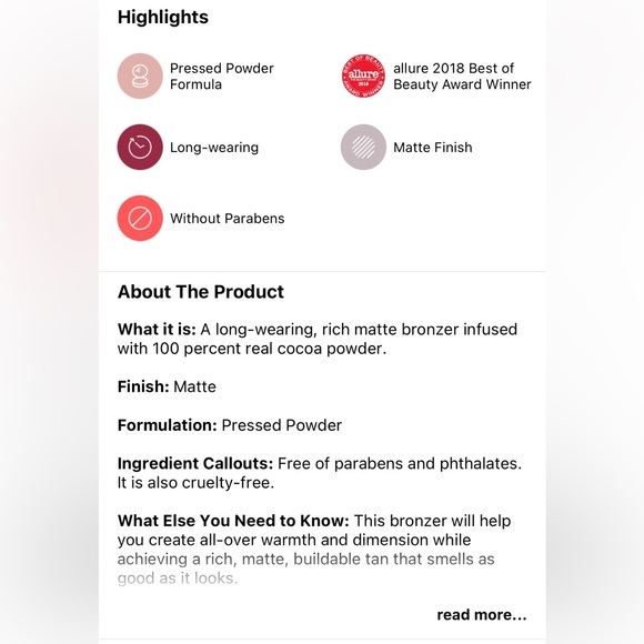 BRAND NEW IN BOX Too Faced Dark Chocolate Soleil Matte Bronzer - Picture 6 of 6